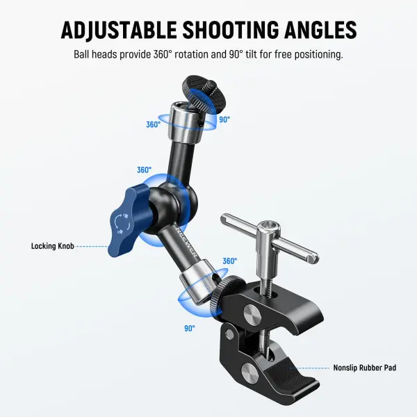 NEEWER ST15C Profesyonel Ayarlanabilir Magic Arm