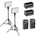PDX LED 576A Led Işık + 2 Metre Ayaklı İkili Kit