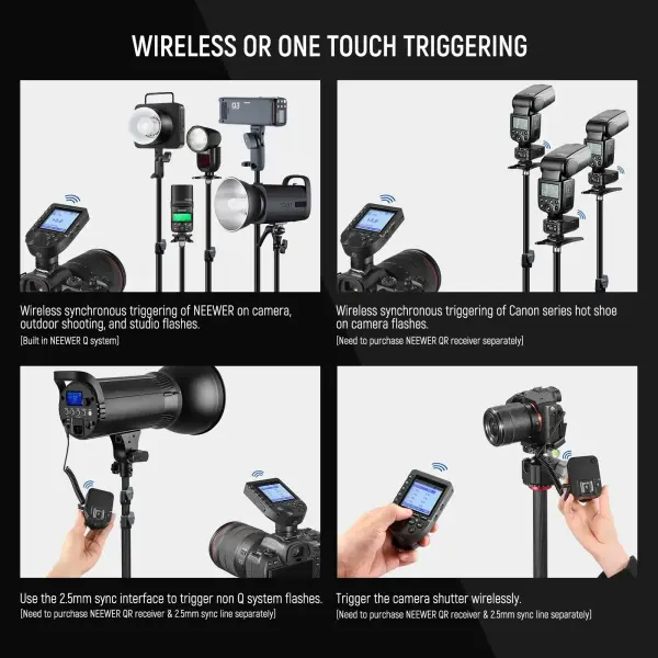 NEEWER QPRO-S Sony Uyumlu TTL Kablosuz Flaş Tetikleyici