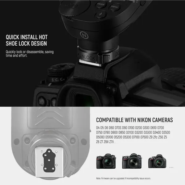 NEEWER QPRO-N Nikon Uyumlu TTL Kablosuz Flaş Tetikleyici