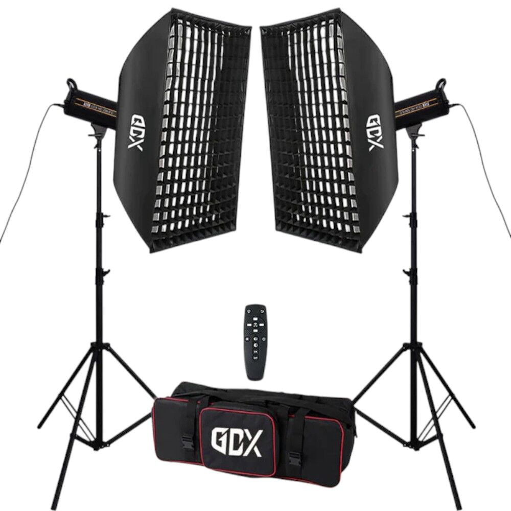 GDX HD-120II C BiColor 2'li Işık Seti 120W Fotoğraf ve Video LED Işığı