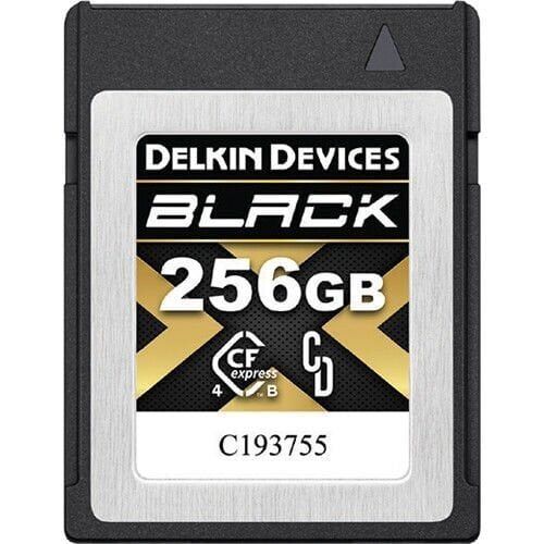 Delkin 256GB CF Express Type B 4.0  Black Hafıza Kartı (Okuma:3530 - Yazma:3250)