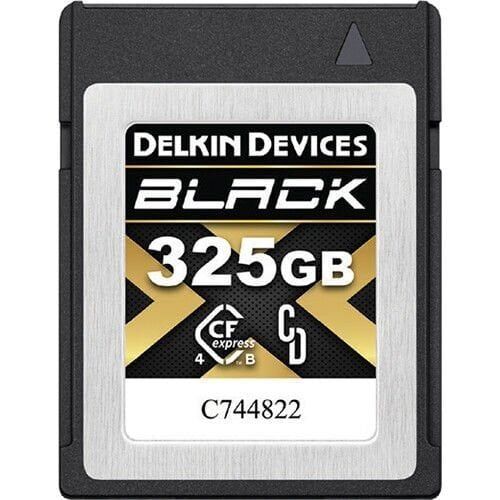 Delkin 325GB CF Express Type B 4.0 Black Hafıza Kartı (Okuma:3530 - Yazma:3250)