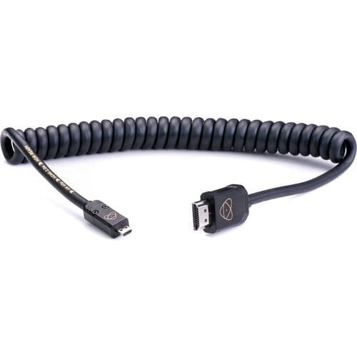 Atomos ATOM4K60C2 – AtomFLEX HDMI (Type-A) Erkek – Micro-HDMI (Type-D) Erkek Sarmal Kablo (40–80 cm)
