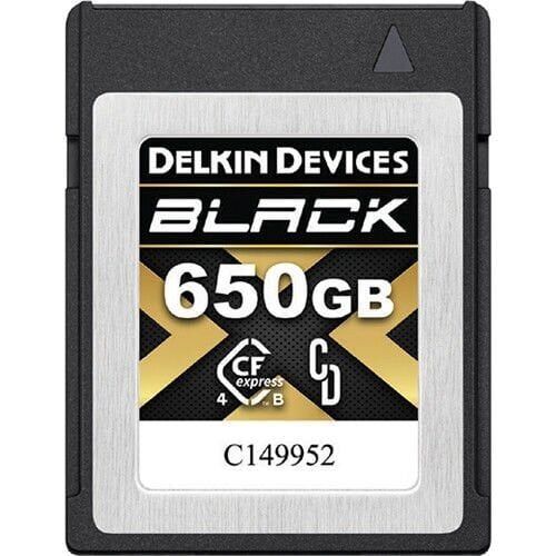 Delkin 650GB CF Express Type B 650GB 4.0 Black Hafıza Kartı (Okuma:3530 - Yazma:3250)