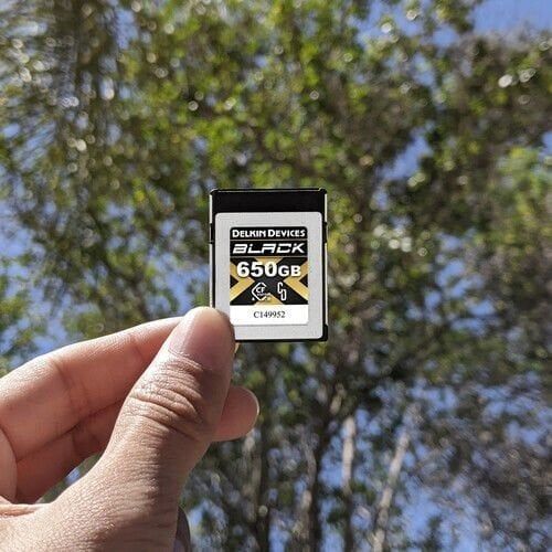 Delkin 650GB CF Express Type B 650GB 4.0 Black Hafıza Kartı (Okuma:3530 - Yazma:3250)