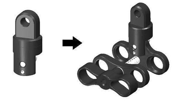 Nauticam Kelepçe Üzerine Sabitlenen Flaş Kolu