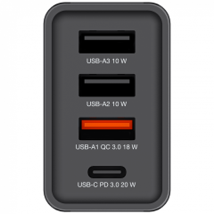 VERBATIM 49700 CHR-30EU1 USB-CHARGER 30W BLACK