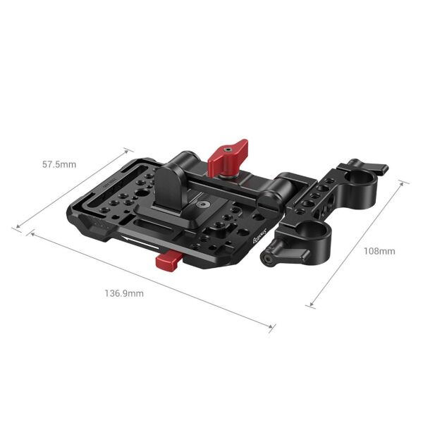 SmallRig 2991 V Montajlı Ayarlanabilir Kollu Pil Plakası
