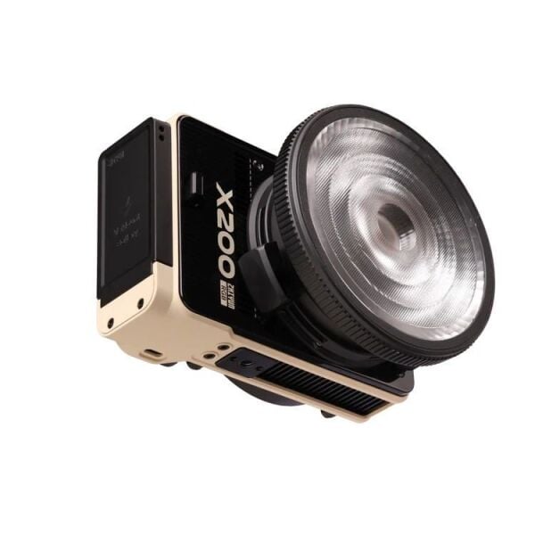 Zhiyun Molus X200 RGB 200W COB Taşınabilir LED Işık Bej Combo Paket