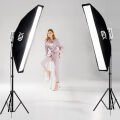 Gdx XL-Kit 2 COB LED Youtube Sürekli Video ve Fotoğraf Işık İkili Set + Gdx BW-6090 Softbox