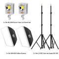 Gdx XL-Kit 2 COB LED Youtube Sürekli Video ve Fotoğraf Işık İkili Set + Gdx BW-6090 Softbox
