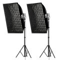 Gdx XL-Kit 2 COB LED Youtube Sürekli Video ve Fotoğraf Işık İkili Set + Gdx BW-6090 Gridli Softbox