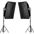 Gdx XL-Kit 2 COB LED Youtube Sürekli Video ve Fotoğraf Işık İkili Set + Gdx BW-6090 Gridli Softbox