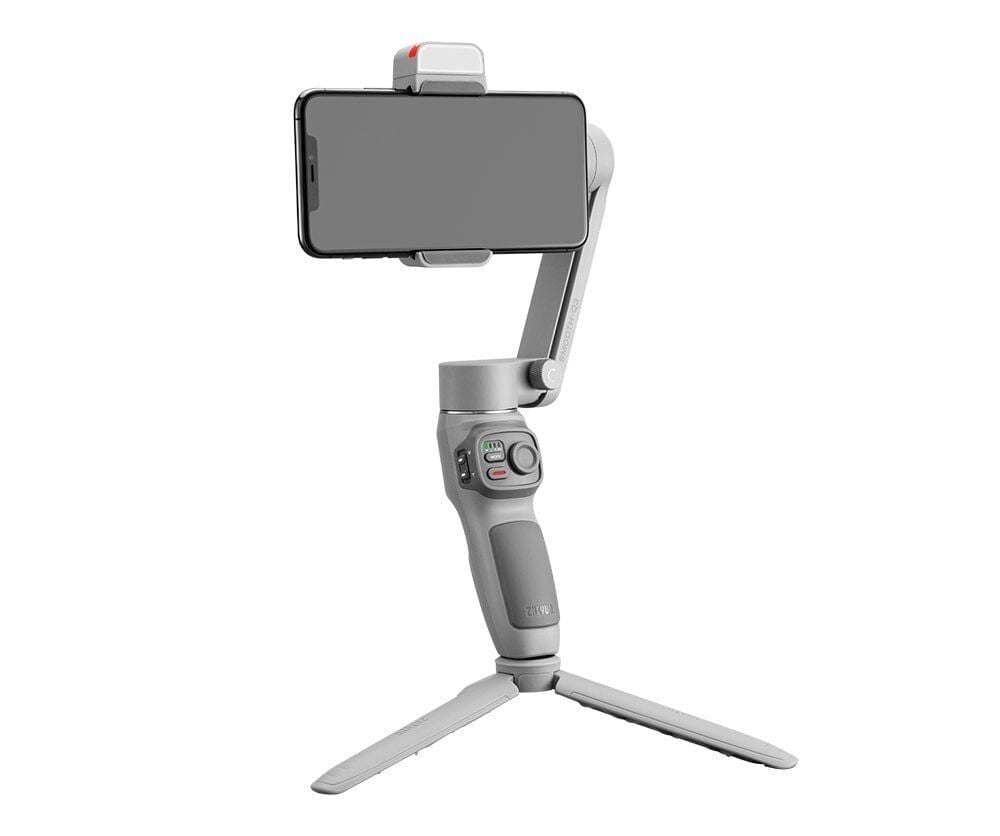 Zhiyun Smooth Q3 Combo – 3 Eksenli Katlanabilir Telefon Gimbal + LED Işık + Tripod + Kılıf