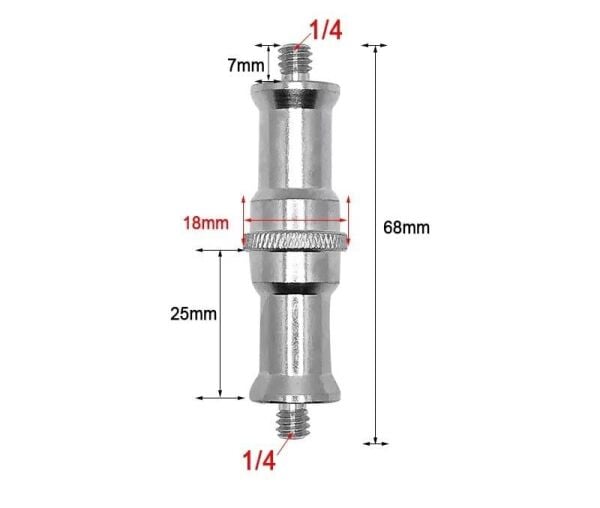 OEM Marka SC06 1/4 - 1/4 Çift Taraflı Bağlantı Vidası