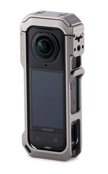 Tilta TA-T90-FCC-TG Insta360 X5 için Tam Kamera Kafesi – Titanyum Gri