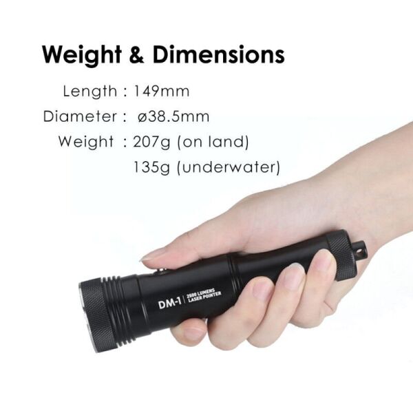 Lazer Pointer Dalgıç Feneri