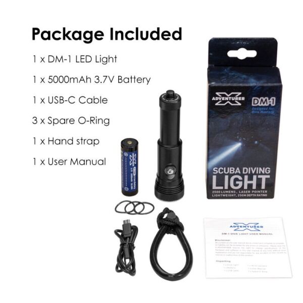 Lazer Pointer Dalgıç Feneri