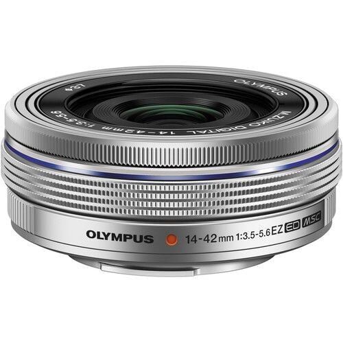 OM System 14-42mm Elektronik Zoom Pancake Gümüş Objektif