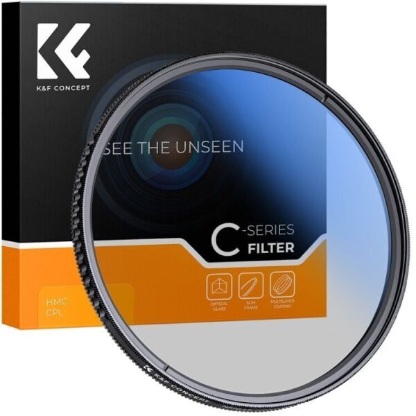 K&F Concept NANO-C Serisi 49mm HMC-CPL Filtre Slim