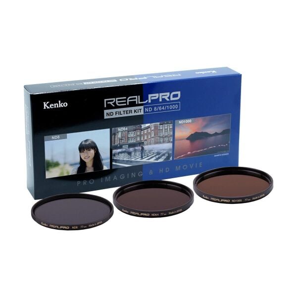 Kenko 55mm Real Pro ND Filtre Seti (ND8, ND64, ND1000)
