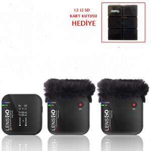 Lensgo 348C 1V2 Kablosuz İkili Mikrofon
