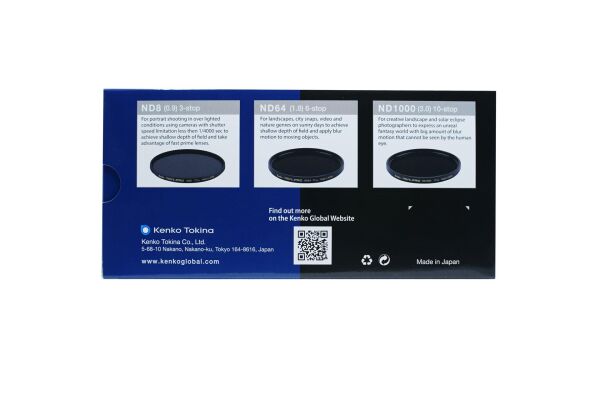Kenko 67 mm Real Pro ND Filtre Seti (ND8, ND64, ND1000)