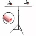 GDX Seyyar PVC Fon Perde Pembe - Pink 120cm x 200cm