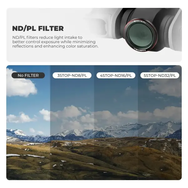 DJI Neo 2 ND/PL Filters 3 Pack - Bright Day