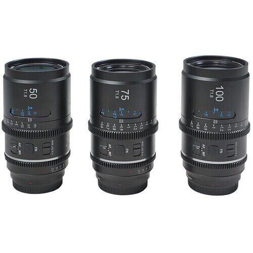 Sirui Astra Series AF T1.8 1.33x Full Frame Neutral Flares Anamorphic Sony E Mount 3'lü Lens Kit