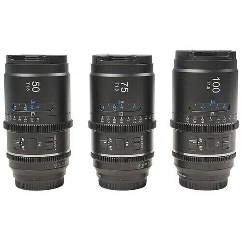 Sirui Astra Series AF T1.8 1.33x Full Frame Neutral Flares Anamorphic Sony E Mount 3'lü Lens Kit