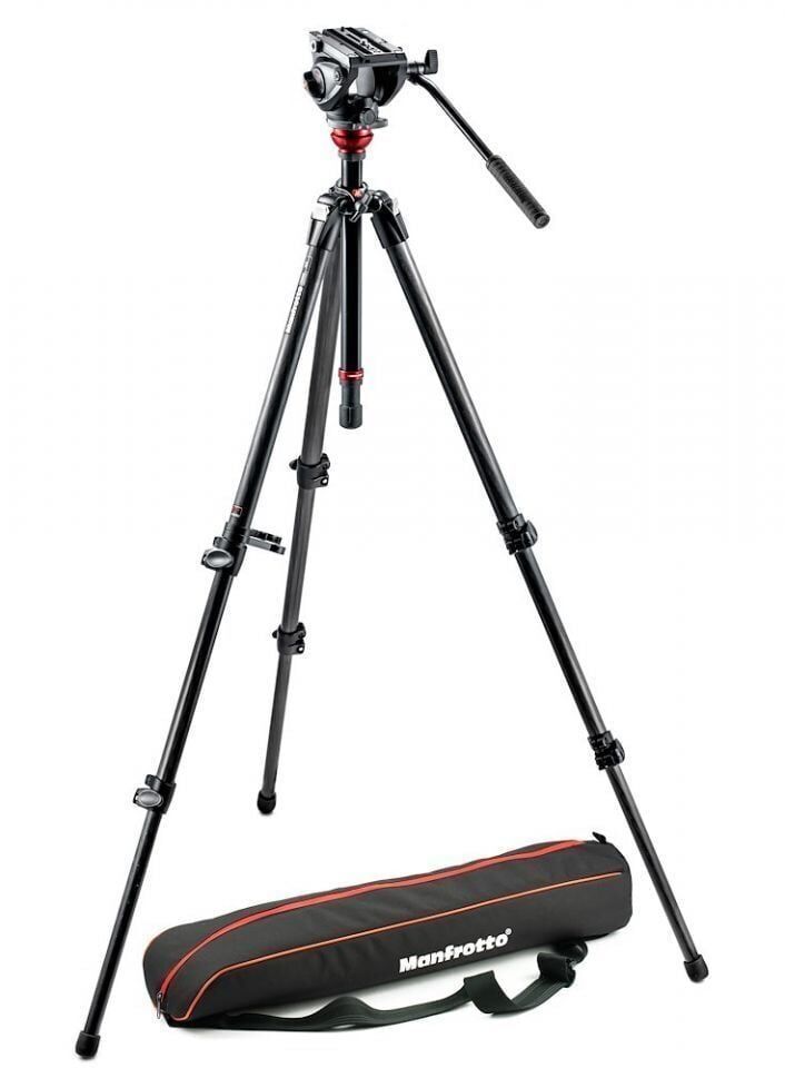 Manfrotto MVH500AH ,755CX3 Karbonfiber Video Tripod Kit