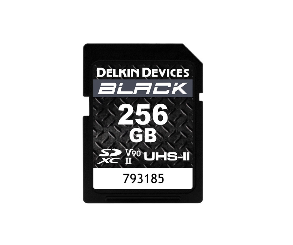 Delkin 256GB SD UHS-II U3 V90  Black Hafıza Kartı