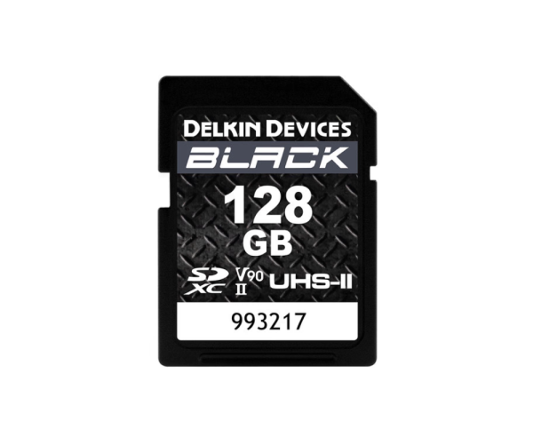 Delkin 128GB SD UHS-II U3 V90 Black Hafıza Kartı