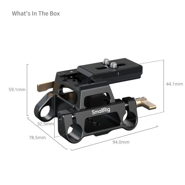 SmallRig 5365 Arca Tipi Montaj 15mm Ray Taban Plakası