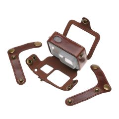 Gopro Hero 5 6 Askılı Deri Kılıf