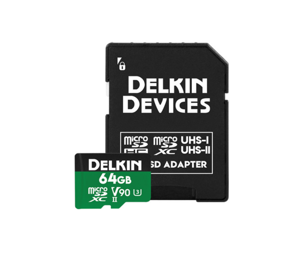 Delkin 64GB Micro SD Uhs-II 2000X V90 Power Hafıza Kartı