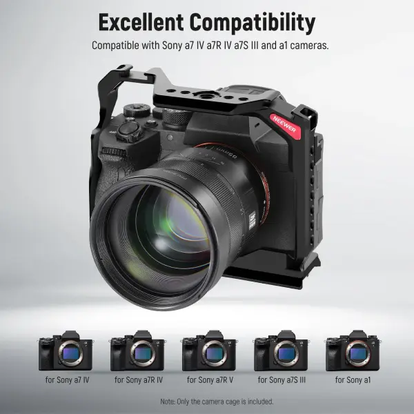 Neewer CA004 Sony A7 IV / A 7R V / A 7S III / A1 Uyumlu Kamera Kafesi