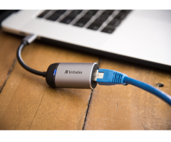 VERBATIM 49146 - USB-C TO GIGABIT ETHERNET ADAPTER 10cm CABLE