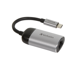 VERBATIM 49146 - USB-C TO GIGABIT ETHERNET ADAPTER 10cm CABLE