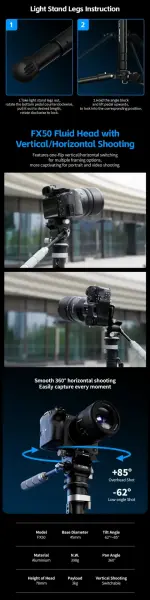 YC Onion Tako Nano Monopod Professional Version