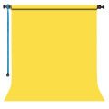 Gdx Sabit (Tavan & Duvar) Kağıt Sonsuz Stüdyo Fon Perde (Canary) 2.70x11 Metre