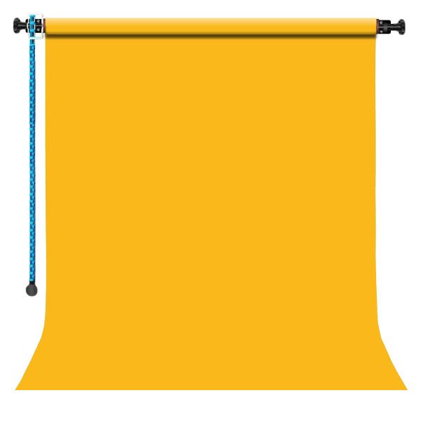 GDX Sabit (Tavan & Duvar) Kağıt Sonsuz Stüdyo Fon Perde (Deep Yellow) 2.70x11 Metre
