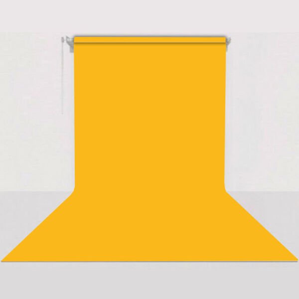 GDX Sabit (Tavan & Duvar) Kağıt Sonsuz Stüdyo Fon Perde (Deep Yellow) 2.70x11 Metre