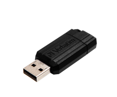 VERBATIM 49065 - 64GB PINSTRIPE USB 2.0 DRIVE