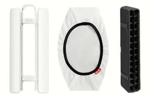 Zhiyun Fiveray F100 Aksesuar Kit (Barndoors+Diffuser+Grid) White