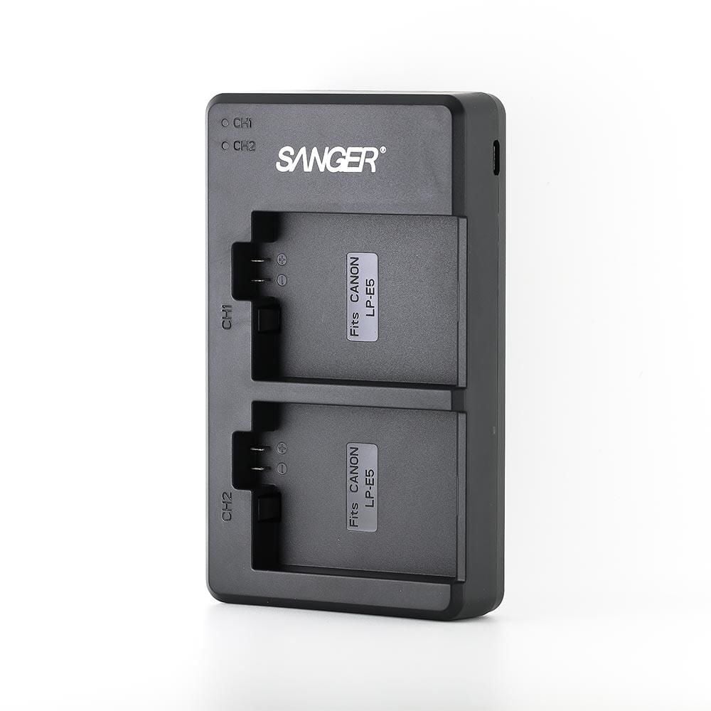 Sanger LP-E5 Canon İkili USB Şarj Aleti