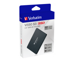 VERBATIM 49352 - 512GB VI550 S3 2.5'' SATA SSD (Okuma 520MB/sn. - Yazma 500MB/sn.)