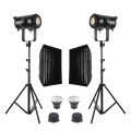 GDX EXC-220C-II 2'li Full Set (Gridli 60x90 Softbox + 260 cm Kalın Işık Ayağı)